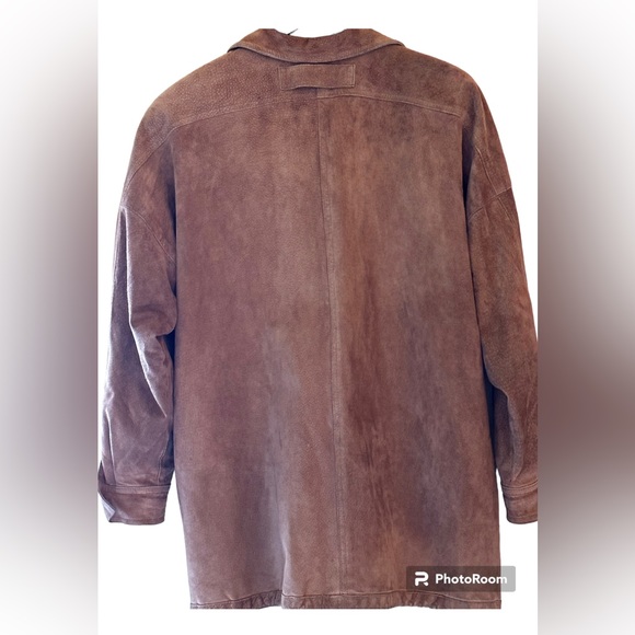 Vintage 80s Melanzona Suede Jacket - Size M - Tan/Brown -  Pockets - Lined - Picture 2 of 16